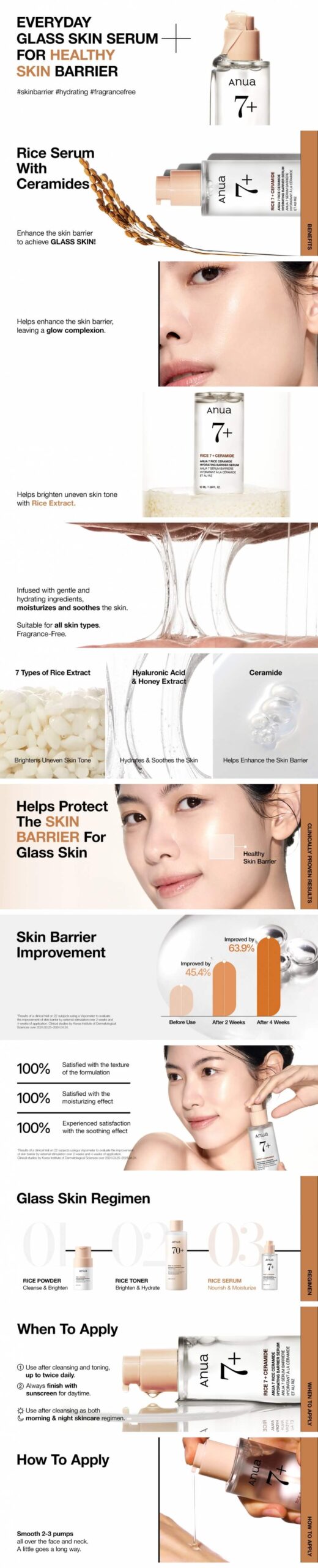 ANUA 7 Rice Ceramide Hydrating Barrier Serum 50ml /szérum - Image 2