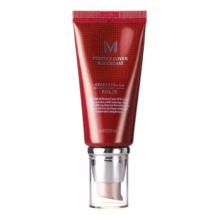 MISSHA M Perfect Cover BB Cream SPF42 PA+++No.21 Light Beige 50ml /BB krém