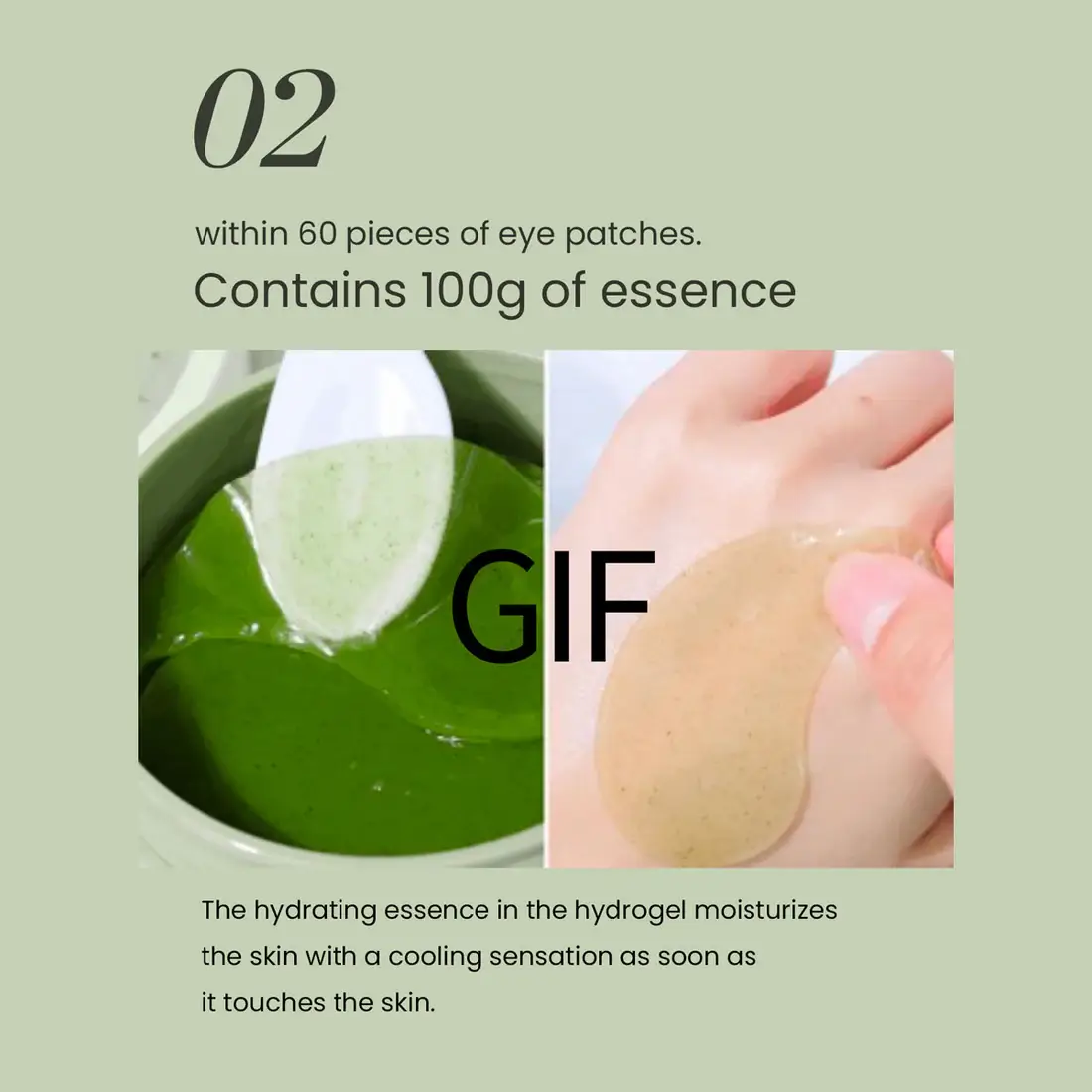 HEIMISH Matcha Biome Hydrogel Eye Patch 60db /szemtapasz - Image 7