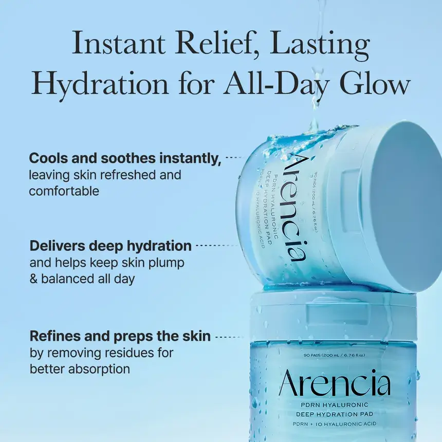 ARENCIA PDRN Hyaluronic Deep Hydration Pad 90 darab /tonikpárna - Image 3
