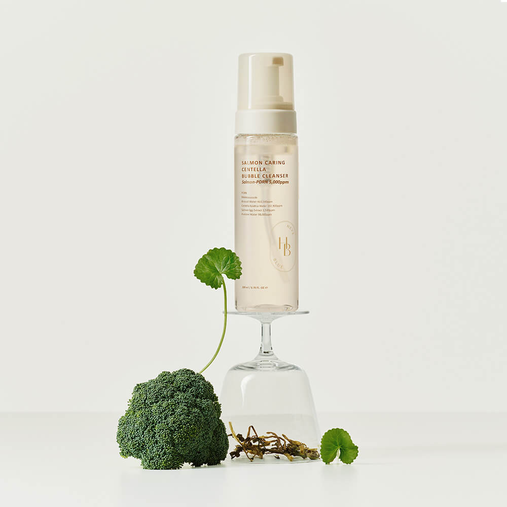 HEVEBLUE Salmon Caring Centella Bubble Cleanser 200ml - Image 5