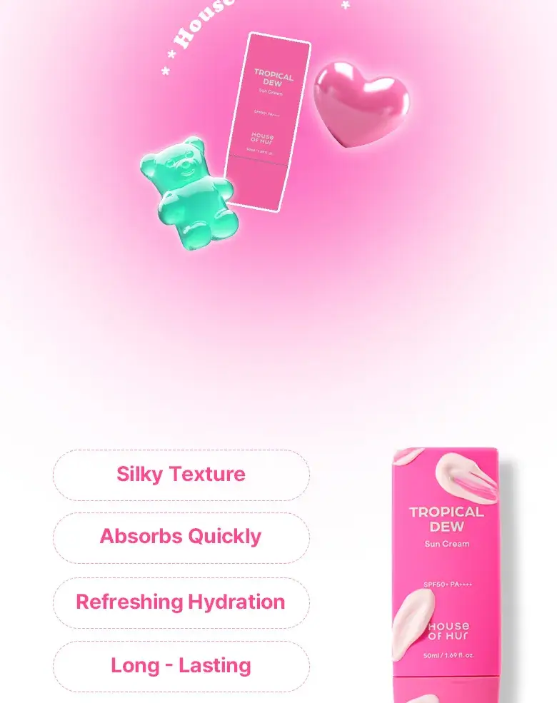 HOUSE OF HUR Tropical Dew Sun Cream SPF50+ PA++++ 50ml /fényvédő - Image 4