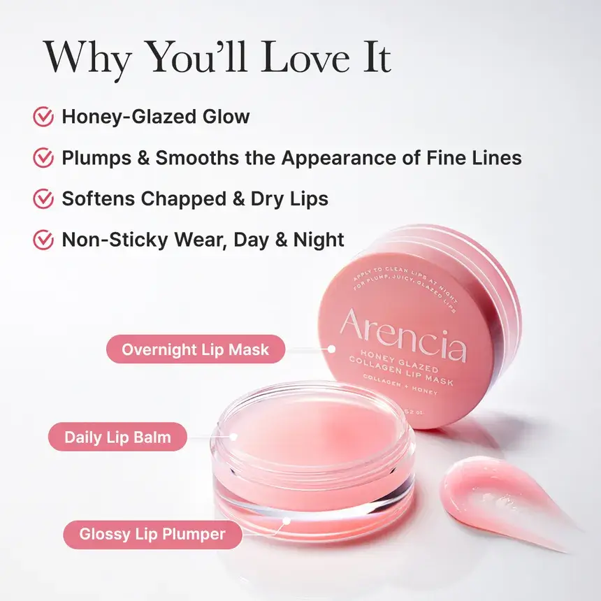 ARENCIA Honey Glazed Collagen Lip Mask 15g /ajakápoló - Image 3