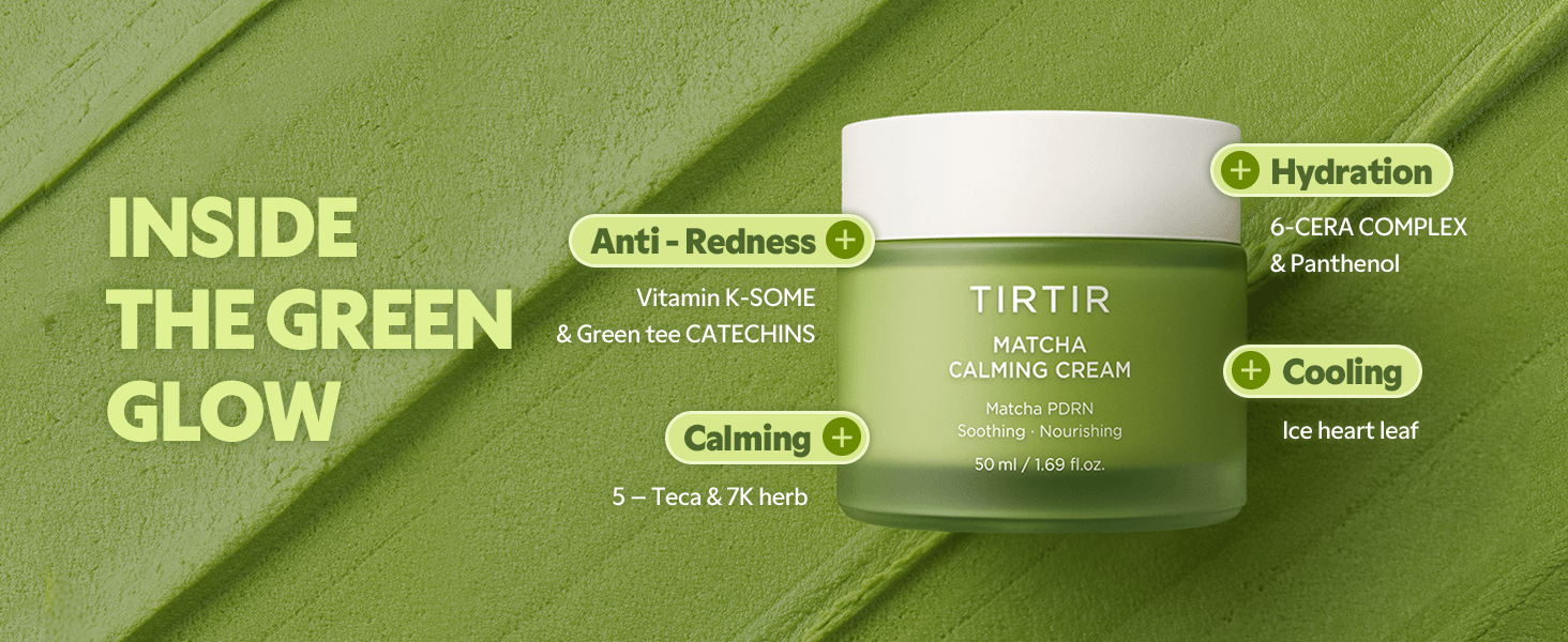 TIRTIR Matcha Calming Cream 50ml - Image 5