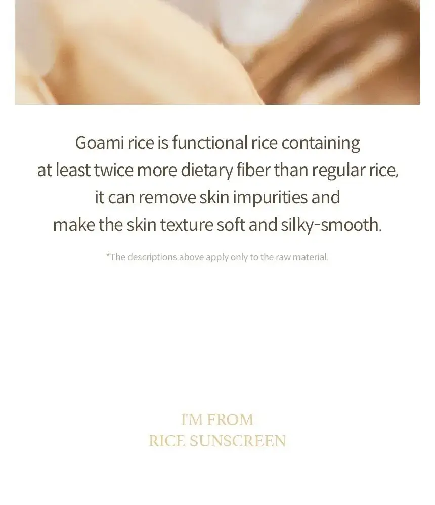 I’M FROM Rice Sunscreen 50ml /fényvédő - Image 6