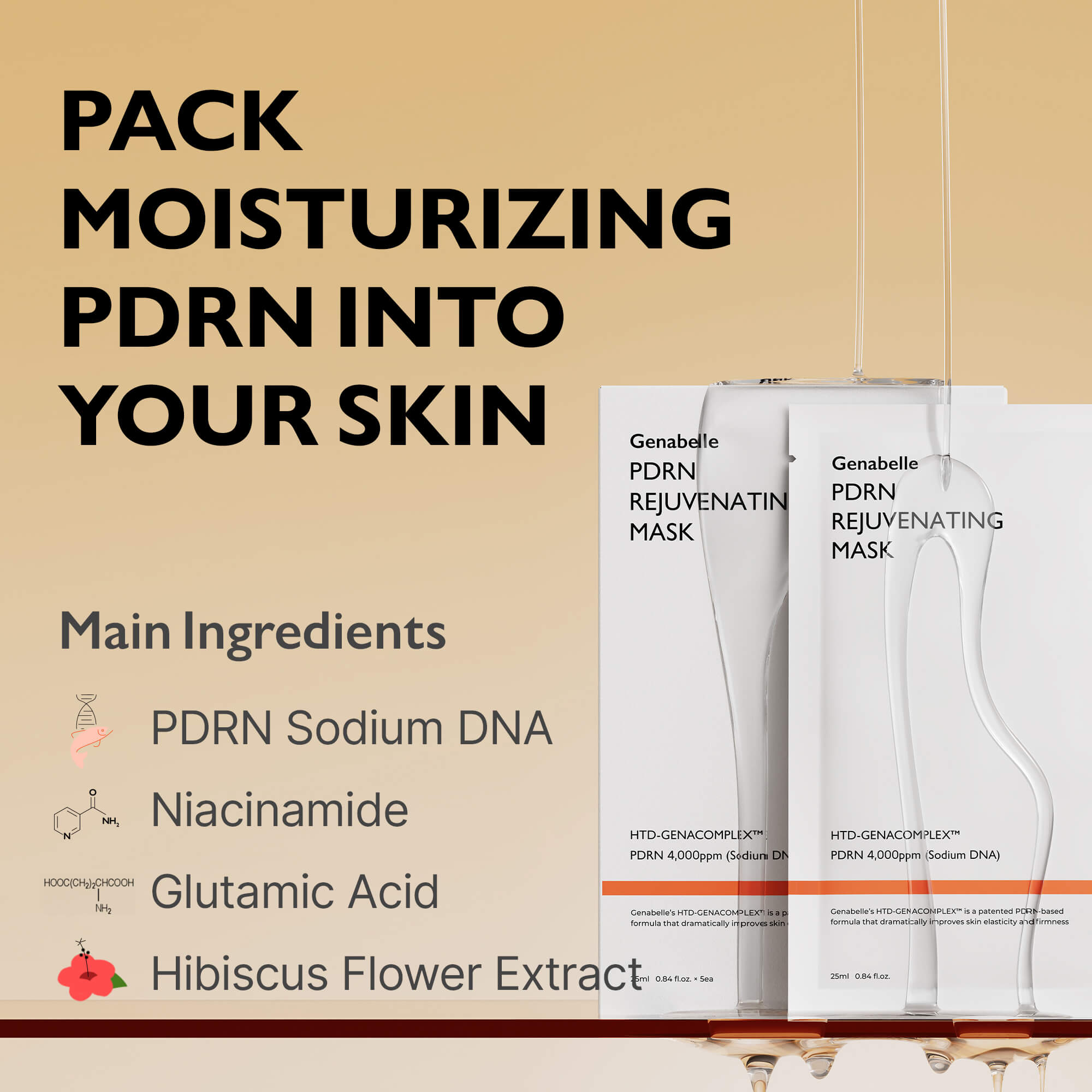 Genabelle - PDRN Rejuvenating Mask 25ml - Image 4