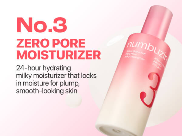Numbuzin - No.3 Bifida Bakuchiol Zero Pore Milky Moisturizer 150ml - Image 2
